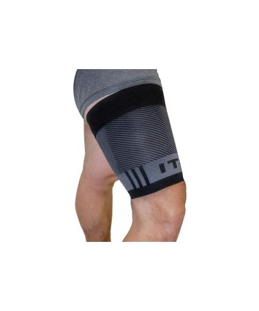 OS1st QS4 Compression Quad/Hamstring Sleeve with Iliotibial Band Brace to prevent ITBS, hamstring pulls and weak quads/thighs Large