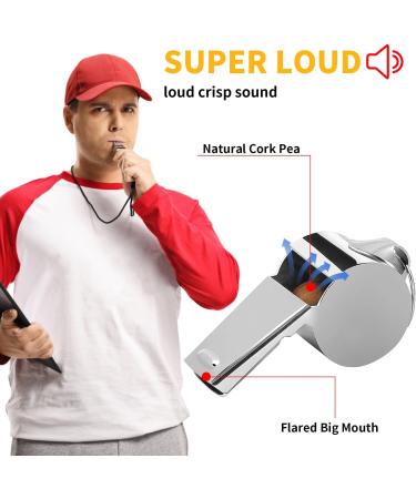 Willight 3-Piece Stainless Steel Trill Whistles | Loud Sports Pipes for Coaches & Referees | International Shipping - Buy Online on GoSupps.com