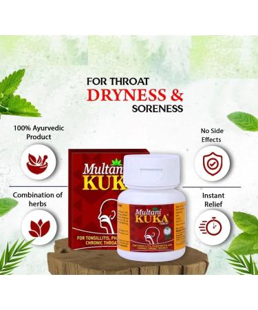 Harsha Kuka Tablet for Tonsillitis & Throat Troubles | 100% Natural & Ayurvedic | Relief from Tonsils & Swelling | 50 Tablets - Buy Online on GoSupps.com