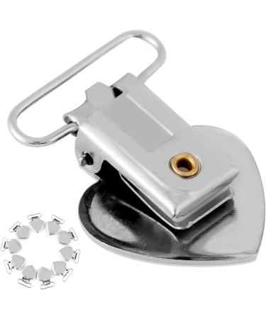 10-Pack Silver Plastic Pacifier Clips & Braces Clips - Durable Teeth Holder | Peachherz - Buy Online on GoSupps.com