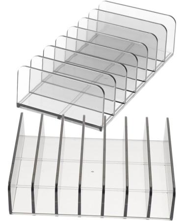 Mipcase 4 Pcs Cosmetic Storage Box Vanity Trays Clear Eyeshadow Organizer Eyeshadow Holder Makeup Make up 17X12CMx2pcs Greyx2pcs - Buy Online on GoSupps.com