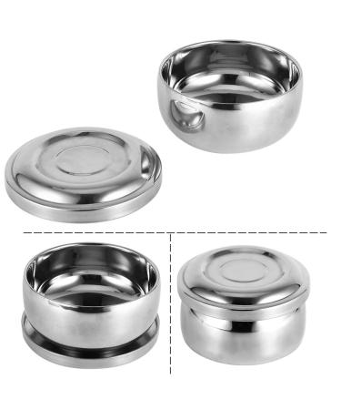 Premium Stainless Steel Shaving Bowl with Lid | 11cm | Perfect Father's Day Gift for Men | Durable & Stylish Shaving Cup - Buy Online on GoSupps.com