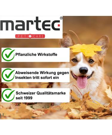 Martec Pet Care Spot On for Dogs (1-15 kg) - Plant-Based Flea Tick & Lice Treatment for 18 Weeks - Buy Online on GoSupps.com