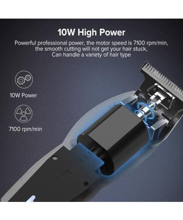 Hair Clippers for Men USB Electric Hair Clippers Men Rechargeable Cordless Close Cutting T-Blade Hair Trimmer with 3 Combs Black Set - Buy Online on GoSupps.com