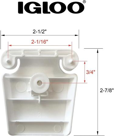 Igloo Cooler Latch and Hinge Plastic Parts Kit - Buy Online on GoSupps.com