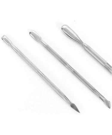 LAMELLIS 2x Oblique Mouth Design Finger Nail Clippers Cutter & 3Pcs Nail Art Stainless Steel Cuticle Spoon Remover Pusher - Buy Online on GoSupps.com