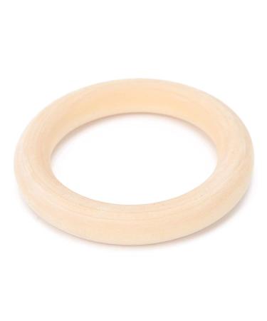 65mm Unfinished Wooden Rings - Natural Baby Teething Circles for Crafts 10 Pack - Buy Online on GoSupps.com