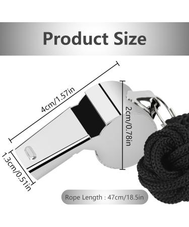 2-Pack Stainless Steel Trill Whistle - Durable Sports Pipes for Referees & Officials | Perfect Metal Gift - Buy Online on GoSupps.com