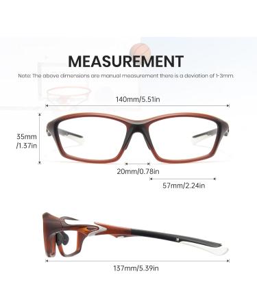 Cyxus Blue Light Filter Glasses - Non-Prescription Fashion Computer & Gaming Glasses for Men & Women - Model 8158 Matte Brown - Buy Online on GoSupps.com