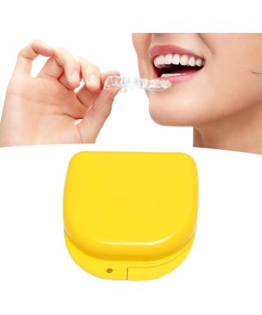 Buy Verdant Touch Mouth Protection Container - Professional Retainer Case & Portable Denture Tank in Yellow | International Shipping Available - Buy Online on GoSupps.com