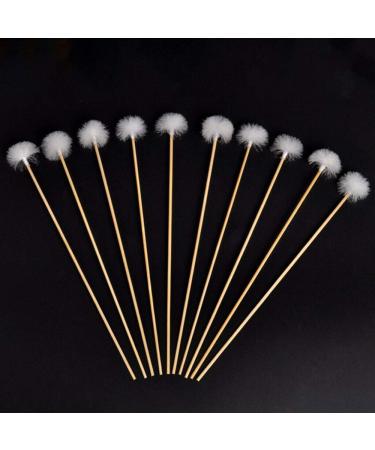 10Pcs Goose Feather Earpick Bamboo Ear Cleaner Ear Picker Ear Scraper Wax Removers Cleaning Tool for Ear Care Adult Children