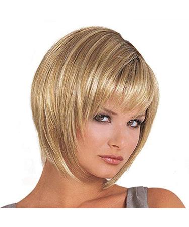 BGHJUE Wig Female Realistic Short Straight Hair Set Wigs