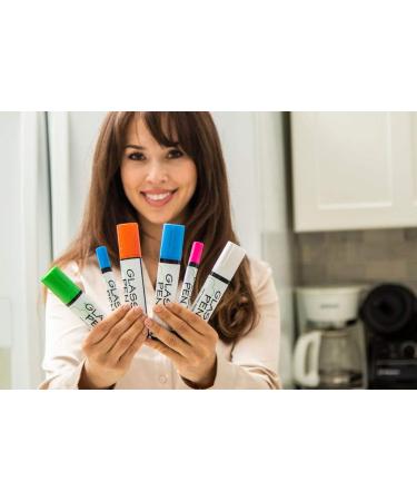 Washable White Glass Pen Window Marker - Liquid Chalk for Car, Mirror & Storefront Windows - Jumbo Tip for Parade, Party & Holiday Decor - Buy Online on GoSupps.com