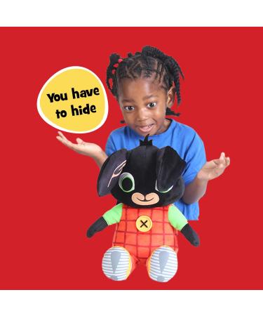 Bing Peek-A-Boo Talking Teddy Bear - Interactive Rabbit Sensory Toy for 10 Months+, 28cm Tall, Colourful Listen & Learn! - Buy Online on GoSupps.com