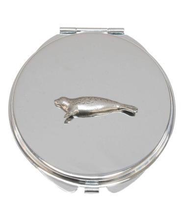 Seal Compact Mirror Handbag Gift With Free Engraving 424