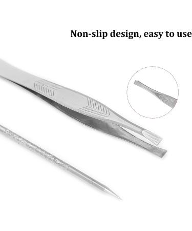 Eyebrow Tweezer & Pimple Popper Tool | Anti-Slip Handle for Comfortable Grasp | Facial Freckle Removal - Buy Online on GoSupps.com
