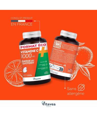 Vitavea Vitamine C 1000 mg 60 Comprim s Croquer - Buy Online on GoSupps.com