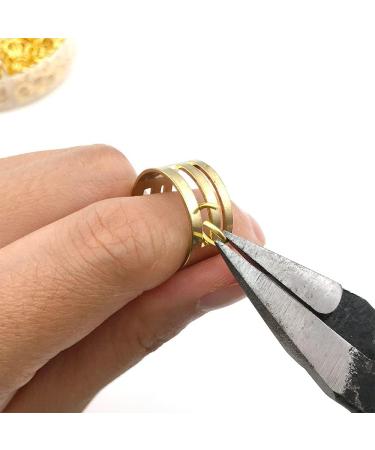 1500Pcs Mixed Sizes Open Jump Rings for Jewelry Making with Storage Box & Tool - Gold Finish - Buy Online on GoSupps.com
