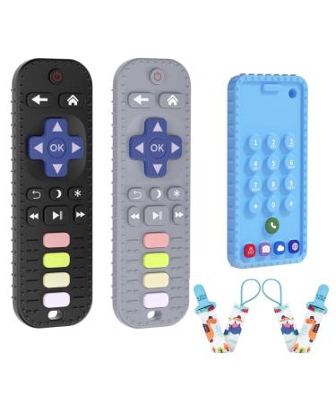 JIECH Remote Teether Toys for Babies & Phone Teether Toys for Babies