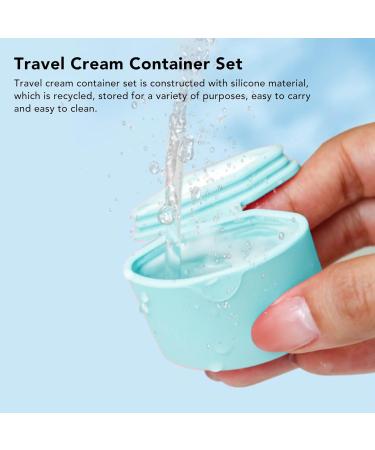 Verdant Touch Empty Silicone Cream Jar Travel Silicone Makeup Container Refillable Portable Cream Jar Blue - Buy Online on GoSupps.com