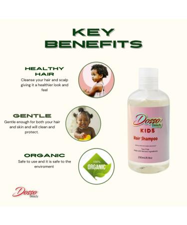 Kids All-Natural Shampoo & Body Wash | Detangling & Safe for Sensitive Skin | 250ml - Buy Online on GoSupps.com