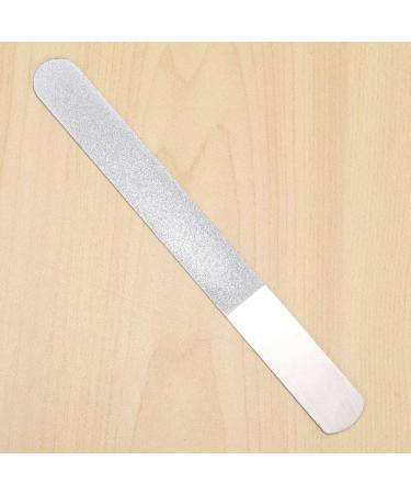 Vadillo 12 Pieces Stainless Steel Nail File Double-Sided Diamond Nail File Metal Nail File Manicure File for Family and Travel - Buy Online on GoSupps.com