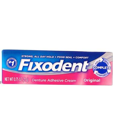 Fixodent Denture Adhesive Cream Original Multi 0.75 Oz - Pack of 4 - Buy Online on GoSupps.com