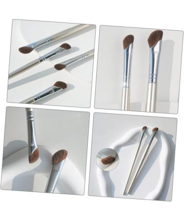 BIUDECO 4pcs Nose Shadow Brush Makeup Accessory Brow Brush Angled Eye Smudge Brush Angled Liner Brush Alloy - Buy Online on GoSupps.com