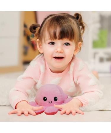 FASTEXX Octopus Reversible Plushie - Double-Sided Flip Mood Octopus - Sweet Gift for Kids & Family - Pink/Pink - Buy Online on GoSupps.com