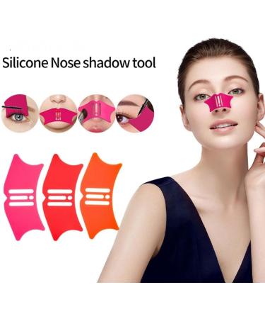 Eyeliner Stencils Wing Tips Face Make Up Stencils Nose Eyebrow Cheekbone Contour Stencils Reusable Makeup Eyelash Tool 1pcs Orange - Buy Online on GoSupps.com