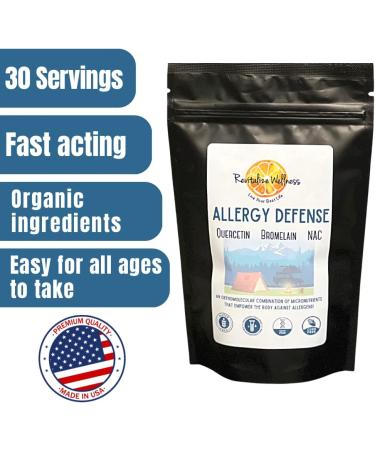 Revitalize Wellness Allergy Relief Supplement with Quercitin, Bromelain & Vitamin C - Natural Antihistamine and Immune Support - Buy Online on GoSupps.com