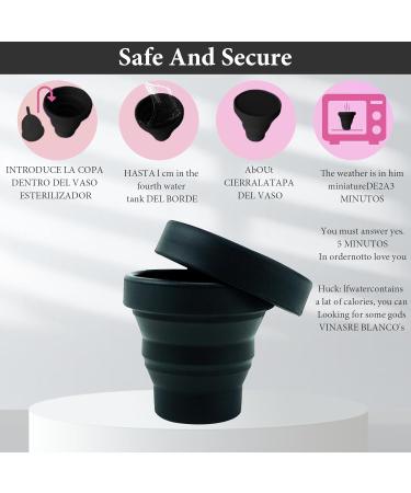 Reusable Menstrual Disc - 2 Pieces Black Period Cup for Long-Lasting Protection - Buy Online on GoSupps.com