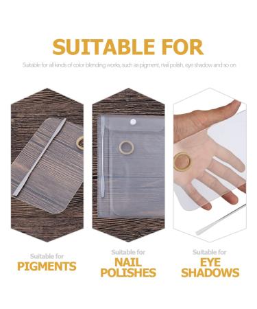 Lurrose 2 Sets Beauty Palette Kit - Makeup Plate & Nail Color Mixing Tool - Acrylic Spatula for Makeup Artists & Manicurists | International Shipping Available - Buy Online on GoSupps.com