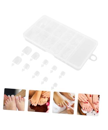 ERINGOGO 100 Pcs Square Toe Nail Forms Clear Full Cover - Buy Online on GoSupps.com