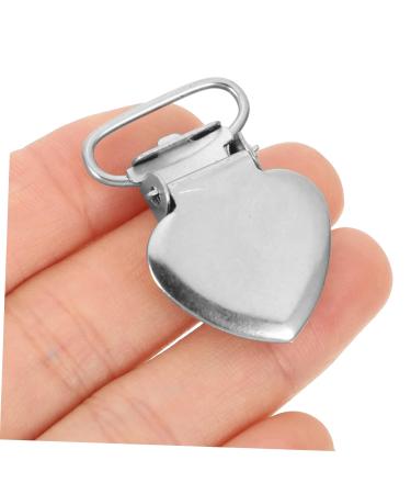VINTORKY 30pcs Peach Heart Duckbill Clips - Children's Pacifier Holder & Suspender Clips - Durable Stainless Steel Fastening Tool - Buy Online on GoSupps.com