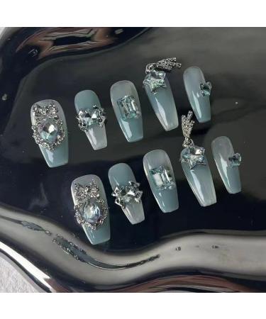 Temperament-enhancing manicure pure hand-wearing Princess fake nails patch manicure butterfly pure wearing a removable nail.(S) - Buy Online on GoSupps.com