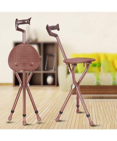 Stool Crutches Chair Portable Folding Crutches Seat with LED Lights Crutches Five Positions are Adjustable Crutches to Send Parents Best Gift Blueb - Buy Online on GoSupps.com