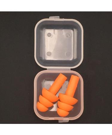 Earplugs Ear Plugs Sleeping Noise Canceling Ear Plugs box-packed comfort earplugs for Swimming Snoring 1Pairs(Orange)