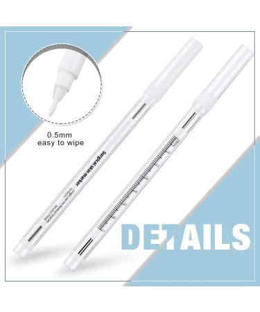 8 Piece Microblading Marker Pen Set with Paper Ruler for Perfect Permanent Makeup - Ideal for Eyebrows, Lips, and Skin - Buy Online on GoSupps.com