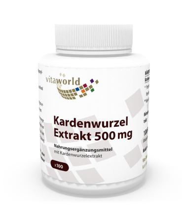 Vita World Carterial Root Extract 500mg 100 Capsules Made in Germany