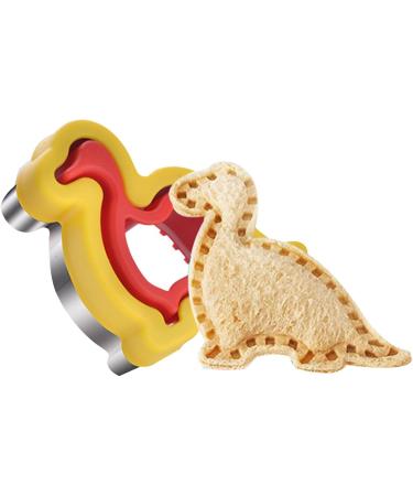 Jingling Sandwich Cutter & Sealer | Stainless Steel Cartoon Kids Sandwich Maker | Easy Peanut Butter & Jelly Sandwich Cutter for Children (Boys Girls & Babies) - Fun Dinosaur Design - Buy Online on GoSupps.com