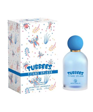 Tubbee's for Babies and Kids Eau De Parfum Unisex - Lovely and Softly Scents 50Ml 4Oz Long Lasting Original Fragrance From Dubai (Titans Splash)