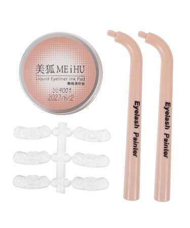 Gogogmee 1 Set Eye Makeup Aid Cosmetics Eyelashes Stamps Eyeliner Stencils Eyelash Stencil for Makeup Lash Stamp for Bottom Eyelashes Eyelash Stencils Reusable Eyelash Stamps