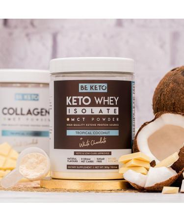 Keto Whey Isolate + MCT - Coconut and White Chocolate 300g - Buy Online on GoSupps.com