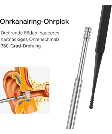 Mooshy 8-Piece Stainless Steel Ear Cleaning Set | Effective Ear Wax Removal Kit for Adults & Children | Portable Storage Box Included - Buy Online on GoSupps.com