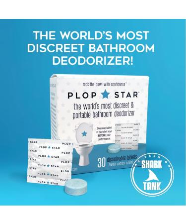 As Seen On Shark Tank | World's Most Discreet Bathroom Deodorizer | Odor Eliminating Toilet Tablets - 30 Pack | Shop Internationally - Buy Online on GoSupps.com