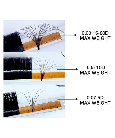 Buy LASHVIEW 0.03mm C Curl Mixed Length Eyelash Extensions - Russian Volume Faux Mink Lashes for Salons - Buy Online on GoSupps.com