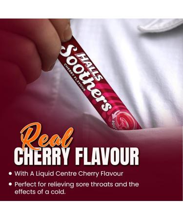 Halls Soothers 4 Cherry Flavour with Real Fruit Juice - Liquid Centre for Instant Refreshment | VR Angel - Buy Online on GoSupps.com
