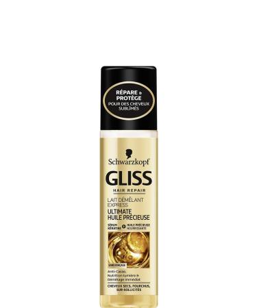 Schwarzkopf Express Detangling Milk with Nourishing Precious Oil, Dry, Split Ends, Over-Stressed Hair - 200ml Bottle