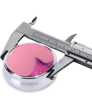 Buy Pink Sand Beach Round Pill Box Organizer - 3 Compartment Portable Travel Pill Box for Easy Medication Management - Buy Online on GoSupps.com